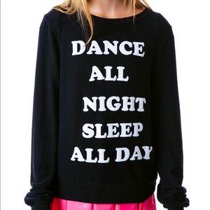 Wildfox jumper sweater size S dance all night